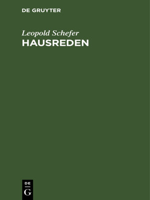 cover image of Hausreden